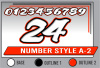 PRINTED NUMBER SET A-2